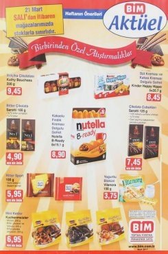 21 Mart Bim Aktüel 2017