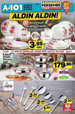 11 Mayıs A101 Aktüel 2017