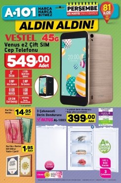 25 Mayıs A101 Aktüel 2017