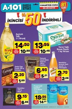 20 Mayıs A101 Aktüel 2017