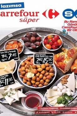 1 Haziran Carrefour Süper Aktüel Ramazan 2017