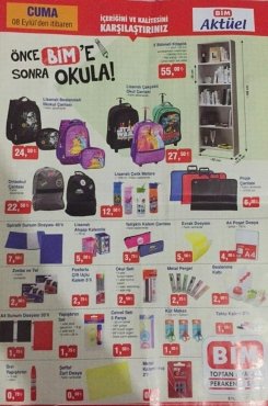 8 Eylül Bim Aktüel 2017