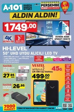 12 Ekim A101 Aktüel 2017