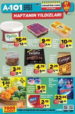 21 Ekim A101 Aktüel 2017