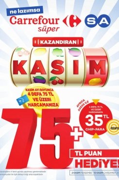 2 Kasım Carrefour Süper Geleneksel Aktüel 2017