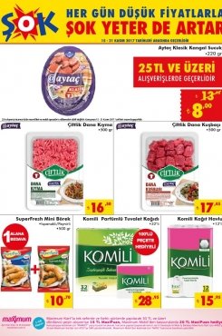 15 Kasım Şok Aktüel 2017
