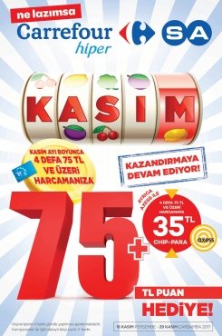 16 Kasım Carrefour Hiper Aktüel 2017