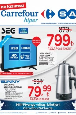 30 Kasım Carrefour Hiper Aktüel 2017