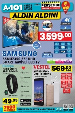 7 Aralık A101 Aktüel 2017