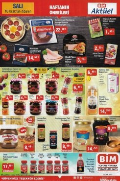 16 Ocak Bim Aktüel 2018