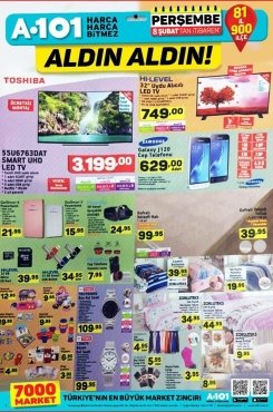 8 Şubat A101 Aktüel 2018