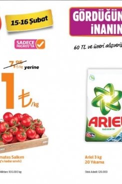 15 Şubat Migros Aktüel 2018