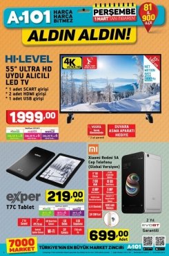 1 Mart A101 Aktüel 2018