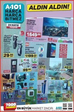 24 Mayıs A101 Aktüel 2018