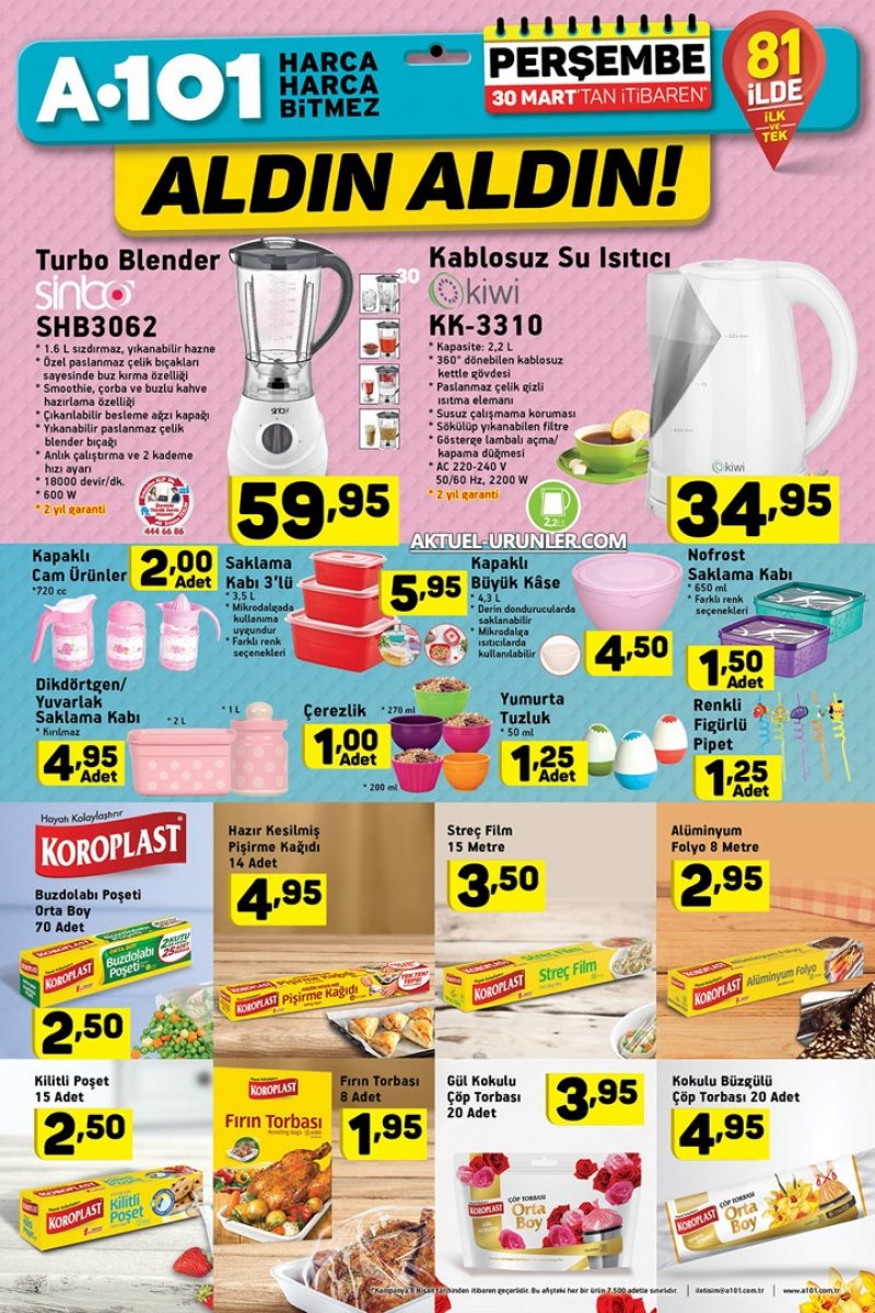 30 Mart A101 Aktüel 2017 Sayfa 6