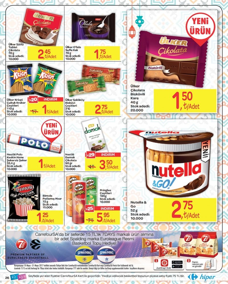 18 Mayıs Carrefour Hiper Aktüel 2017 - Sayfa 26