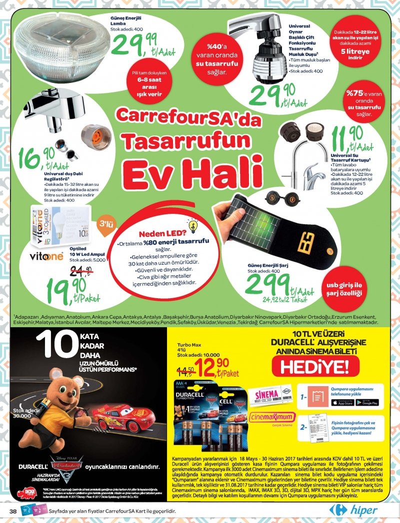 18 Mayıs Carrefour Hiper Aktüel 2017 - Sayfa 38