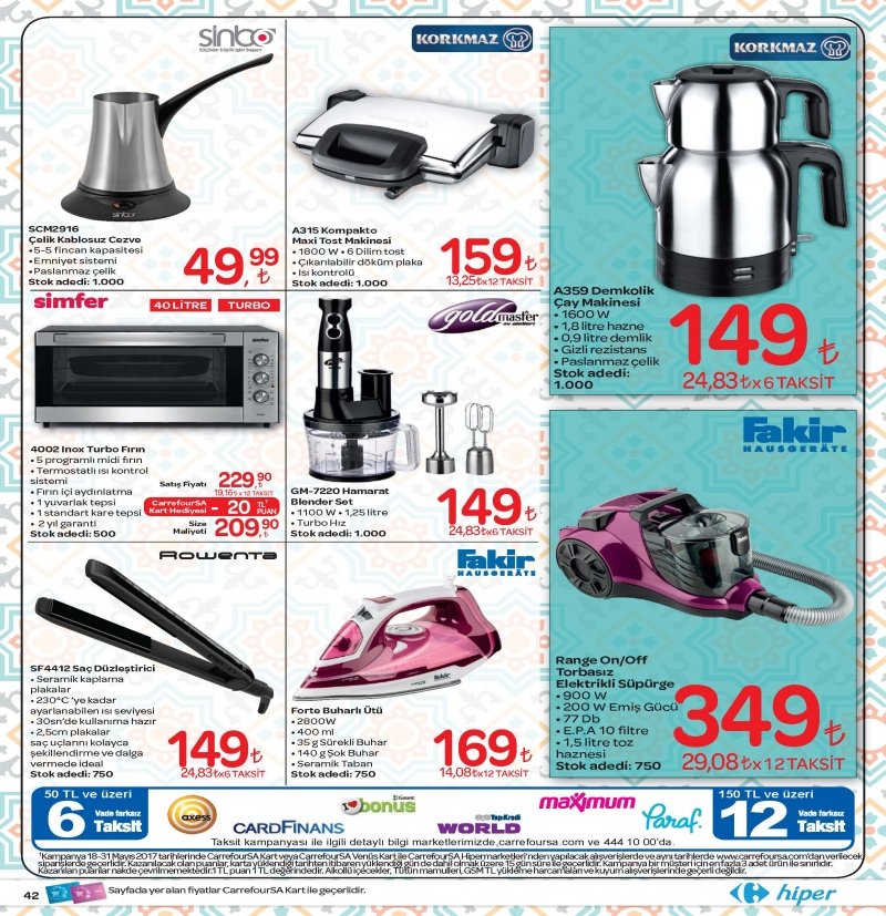 18 Mayıs Carrefour Hiper Aktüel 2017 - Sayfa 42