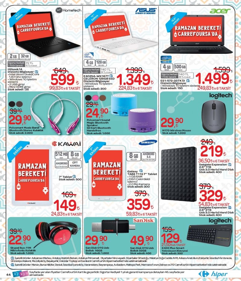18 Mayıs Carrefour Hiper Aktüel 2017 - Sayfa 44