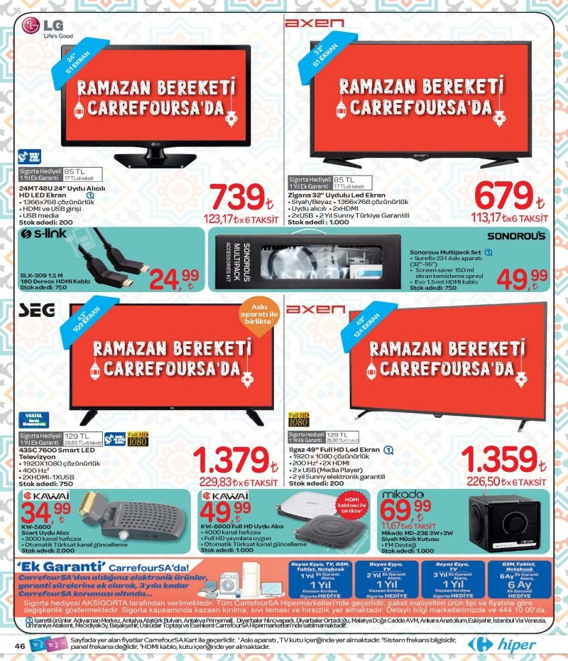 18 Mayıs Carrefour Hiper Aktüel 2017 - Sayfa 46