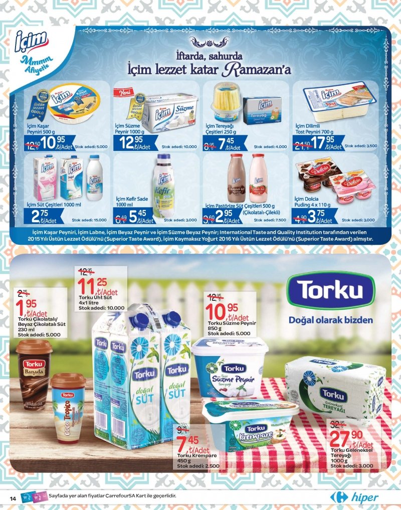 1 Haziran Carrefour Hiper Aktüel 2017 - Sayfa 14