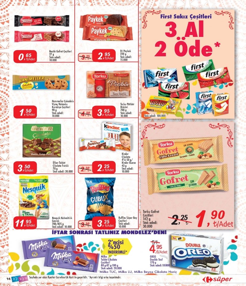 1 Haziran Carrefour Süper Aktüel 2017 - Sayfa 14