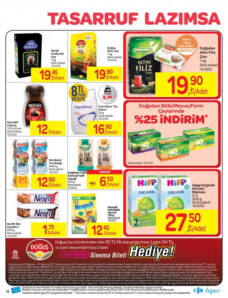 3 Ağustos Carrefour Hiper Market Aktüel 17 - Sayfa 17