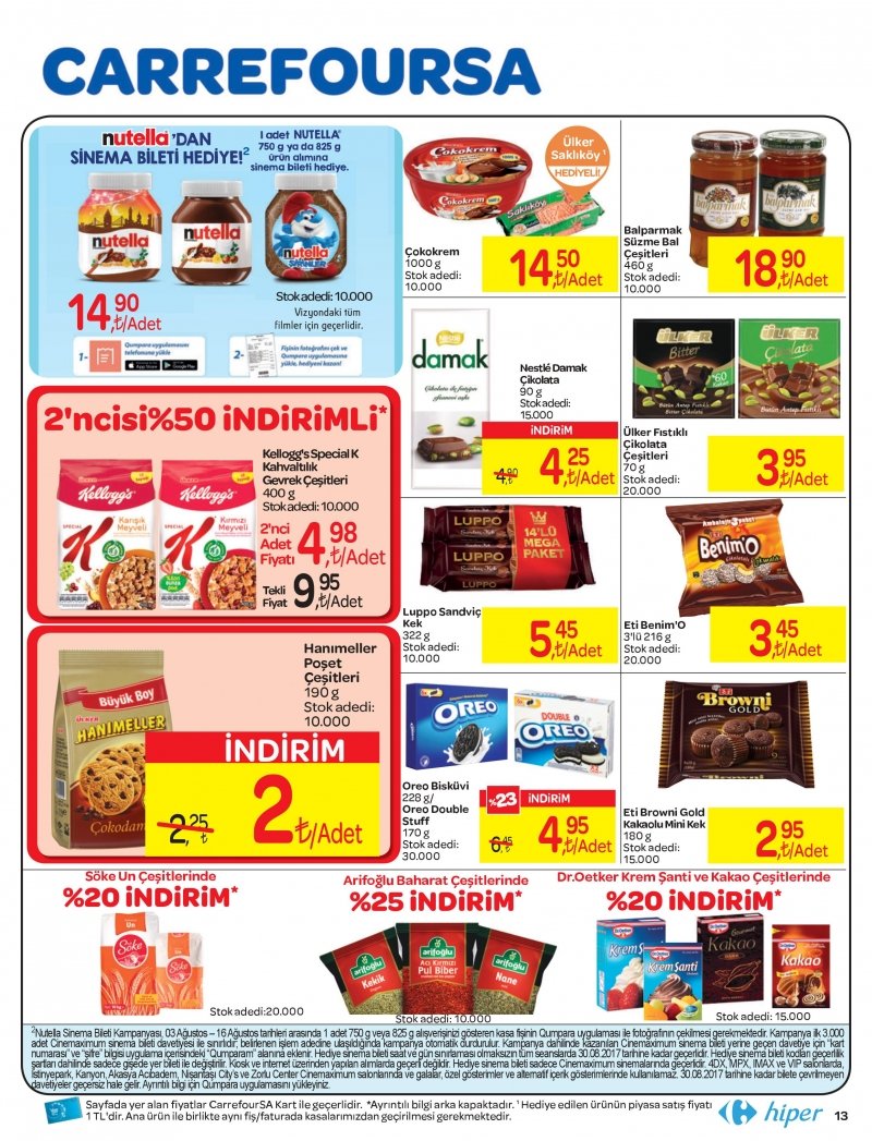 3 Ağustos Carrefour Hiper Market Aktüel 17 - Sayfa 18