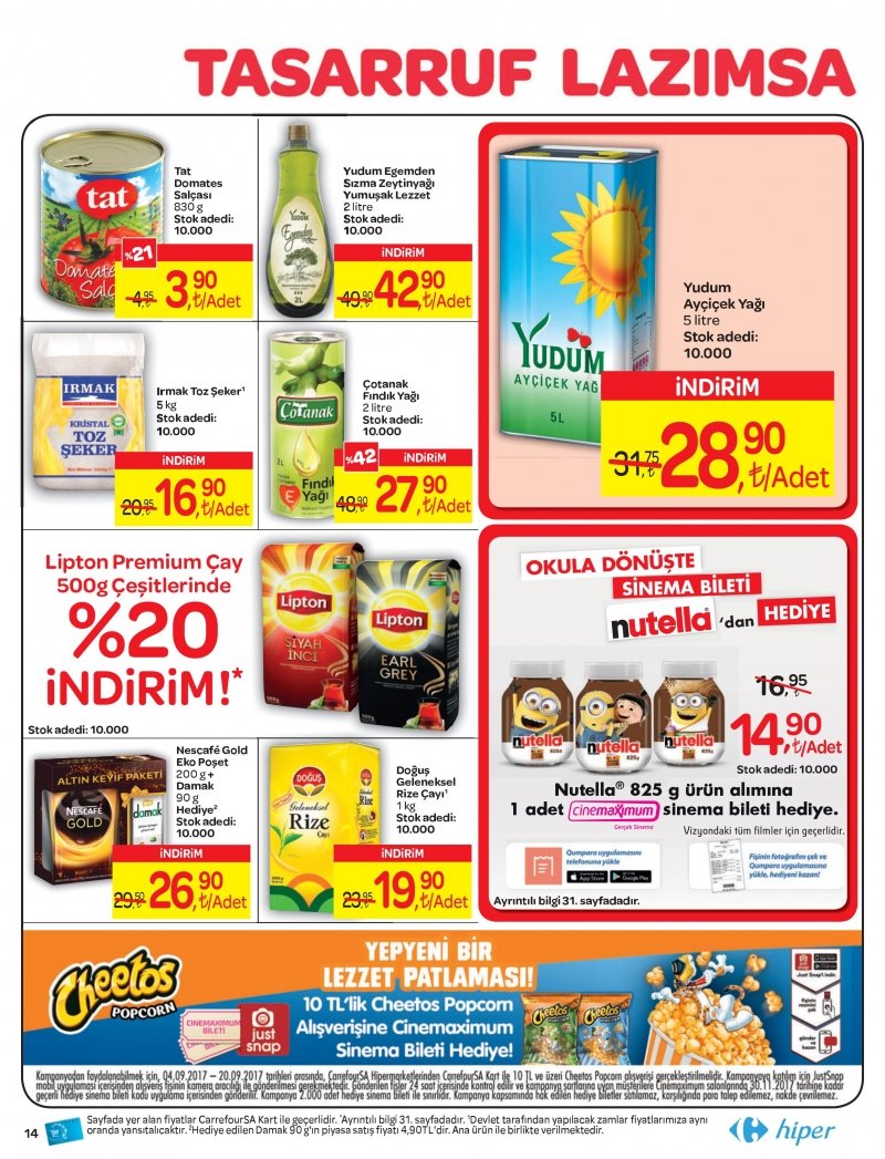 4 Eylül Carrefour Hiper Aktüel 2017 - Sayfa 24