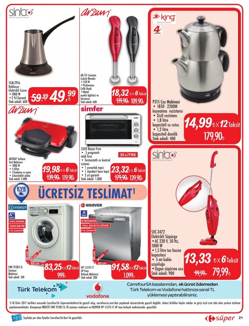 5 Ekim Carrefour Süper Kentsel Aktüel 2017 - Sayfa 16