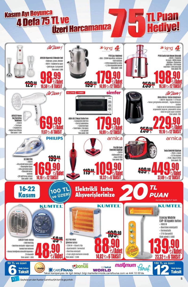 16 Kasım Carrefour Hiper Aktüel 2017 - Sayfa 12